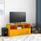 vidaXL - Tv-meubel - 99x39x44 - cm - staal - mosterdgeel