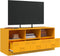 vidaXL - Tv-meubel - 99x39x44 - cm - staal - mosterdgeel