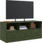 vidaXL - Tv-meubel - 99x39x44 - cm - staal - olijfgroen