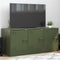 vidaXL - Tv-meubel - 99x39x44 - cm - staal - olijfgroen