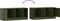 vidaXL - Tv-meubel - 99x39x44 - cm - staal - olijfgroen