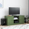 vidaXL - Tv-meubel - 99x39x44 - cm - staal - olijfgroen