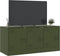 vidaXL - Tv-meubel - 99x39x44 - cm - staal - olijfgroen