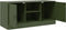 vidaXL - Tv-meubel - 99x39x44 - cm - staal - olijfgroen
