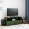 vidaXL - Tv-meubel - 99x39x44 - cm - staal - olijfgroen