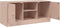 vidaXL - Tv-meubel - 99x39x44 - cm - staal - roze