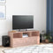 vidaXL - Tv-meubel - 99x39x44 - cm - staal - roze