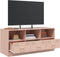 vidaXL - Tv-meubel - 99x39x44 - cm - staal - roze