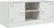 vidaXL - Tv-meubel - 99x39x44 - cm - staal - wit