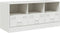 vidaXL - Tv-meubel - 99x39x44 - cm - staal - wit
