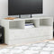 vidaXL - Tv-meubel - 99x39x44 - cm - staal - wit