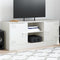 vidaXL - Tv-meubel - 99x39x44 - cm - staal - wit