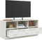 vidaXL - Tv-meubel - 99x39x44 - cm - staal - wit