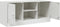 vidaXL - Tv-meubel - 99x39x44 - cm - staal - wit