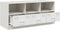 vidaXL - Tv-meubel - 99x39x44 - cm - staal - wit