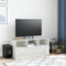 vidaXL - Tv-meubel - 99x39x44 - cm - staal - wit