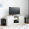vidaXL - Tv-meubel - 99x39x44 - cm - staal - wit