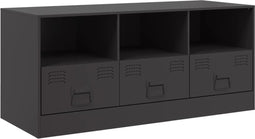 vidaXL - Tv-meubel - 99x39x44 - cm - staal - zwart