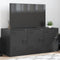 vidaXL - Tv-meubel - 99x39x44 - cm - staal - zwart