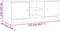 vidaXL - TV-meubel - ALTA - 112x35x41 - cm - massief - grenenhout - wit
