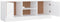vidaXL - TV-meubel - ALTA - 112x35x41 - cm - massief - grenenhout - wit