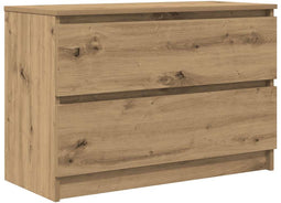 vidaXL - Tv-meubel - ambachtelijk - 80x35x54cm - spaanplaat - grijs - eikenkleurig