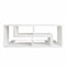 vidaXL - Tv-meubel - dubbel - L-vormig - wit