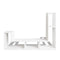 vidaXL - Tv-meubel - dubbel - L-vormig - wit