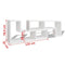 vidaXL - Tv-meubel - dubbel - L-vormig - wit