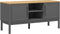 vidaXL - Tv-meubel - FLORO - 114x43x55 - cm - massief - grenenhout - grijs