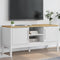 vidaXL - Tv-meubel - FLORO - 114x43x55 - cm - massief - grenenhout - wit
