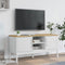 vidaXL - Tv-meubel - FLORO - 114x43x55 - cm - massief - grenenhout - wit