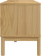 vidaXL - Tv-meubel - FLORO - 114x43x55 - cm - massief - grenenhout - wasbruin
