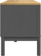 vidaXL - Tv-meubel - FLORO - 114x43x55 - cm - massief - grenenhout - grijs