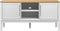 vidaXL - Tv-meubel - FLORO - 114x43x55 - cm - massief - grenenhout - wit