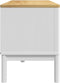 vidaXL - Tv-meubel - FLORO - 114x43x55 - cm - massief - grenenhout - wit