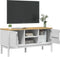 vidaXL - Tv-meubel - FLORO - 114x43x55 - cm - massief - grenenhout - wit