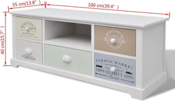vidaXL - Tv-meubel - Franse - stijl - hout
