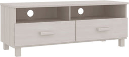vidaXL - Tv-meubel - HAMAR - 106x40x40 - cm - massief - grenenhout - wit