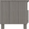 vidaXL - Tv-meubel - HAMAR - 106x40x40 - cm - massief - grenenhout - lichtgrijs