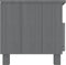 vidaXL - Tv-meubel - HAMAR - 106x40x40 - cm - massief - grenenhout - donkergrijs