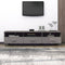 vidaXL - Tv-meubel - HAMAR - 158x40x40 - cm - massief - grenenhout - lichtgrijs