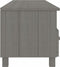 vidaXL - Tv-meubel - HAMAR - 158x40x40 - cm - massief - grenenhout - lichtgrijs