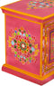 vidaXL - Tv-meubel - handgeschilderd - massief - mangohout - roze