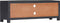 vidaXL - Tv-meubel - handgesneden - 120x30x40 - cm - massief - mangohout - grijs - wit