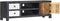 vidaXL - Tv-meubel - handgesneden - 120x30x40 - cm - massief - mangohout - grijs - wit
