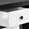 vidaXL - Tv-meubel - handgesneden - 120x30x40 - cm - massief - mangohout - grijs - wit