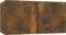 vidaXL - Tv-meubel - hangend - 60x30x30 - cm - bewerkt - hout - gerookt - eikenkleurig
