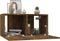 vidaXL - Tv-meubel - hangend - 60x30x30 - cm - bewerkt - hout - gerookt - eikenkleurig