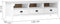 vidaXL - Tv-meubel - Hill - 158x40x47 - cm - massief - grenenhout - wit